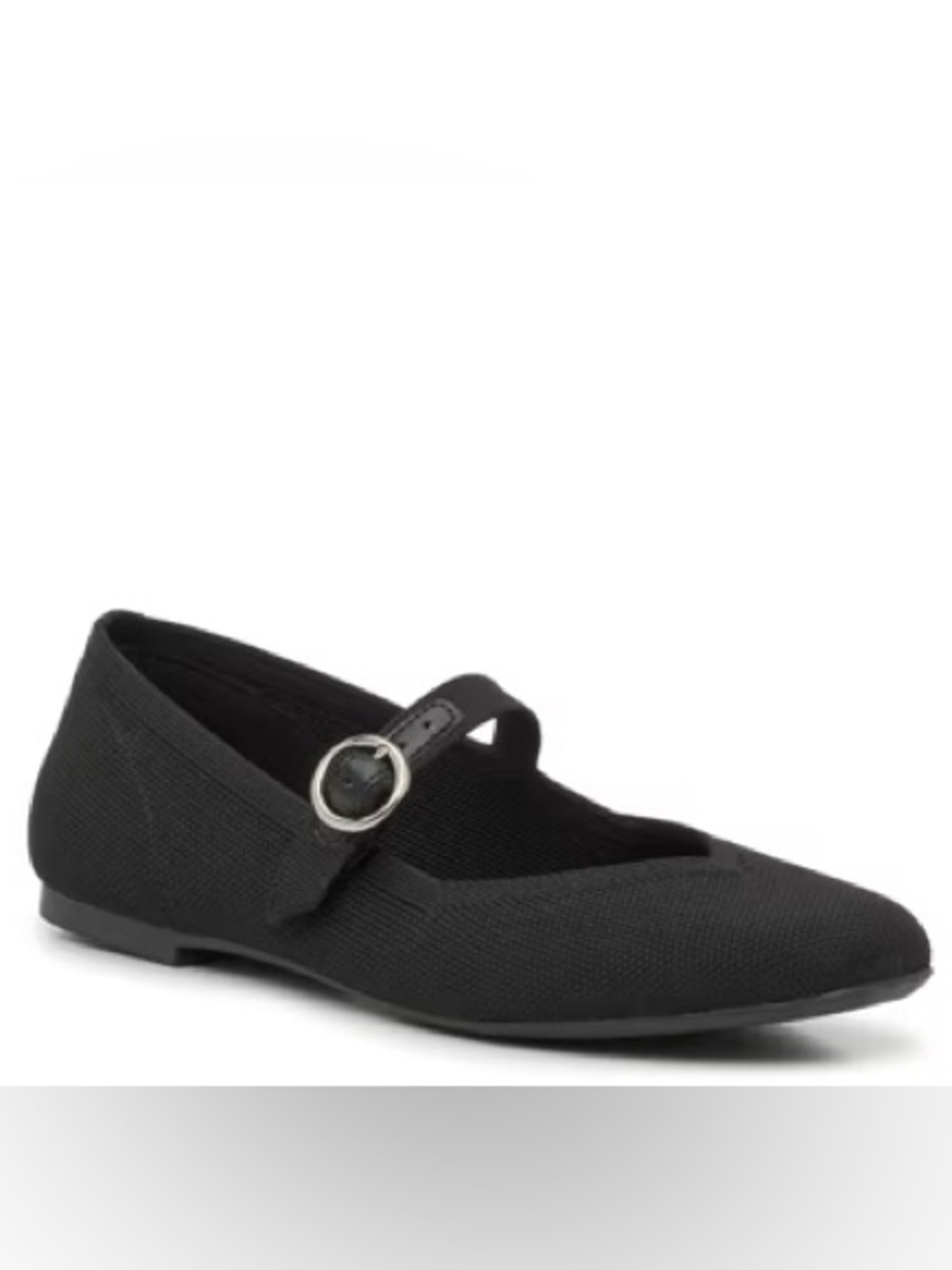 Kelly & Katie Black Mary Jane Flat with Buckle 8.5M